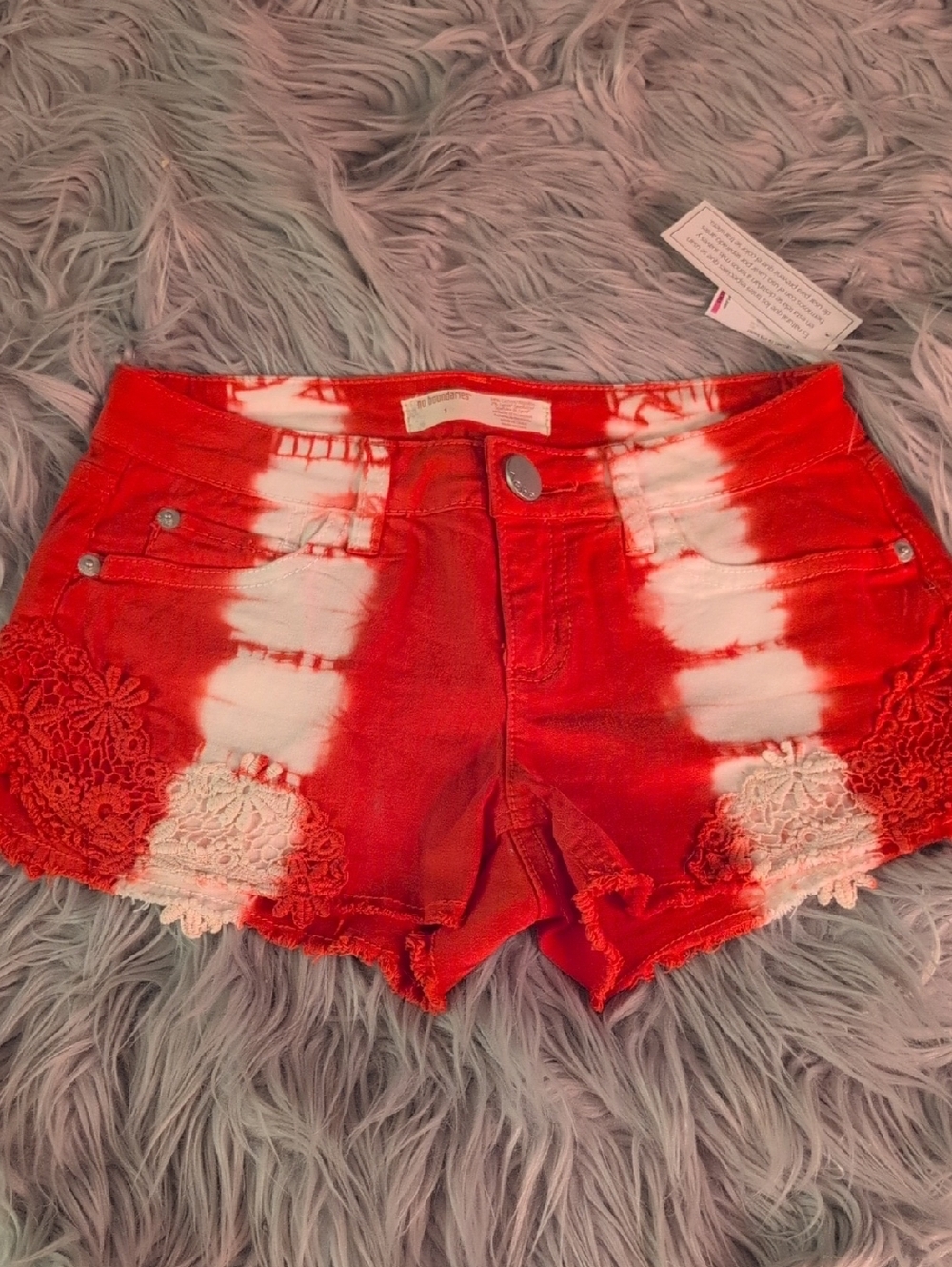 NWT  Y2K  Tie Dye Embroidered  Shorts